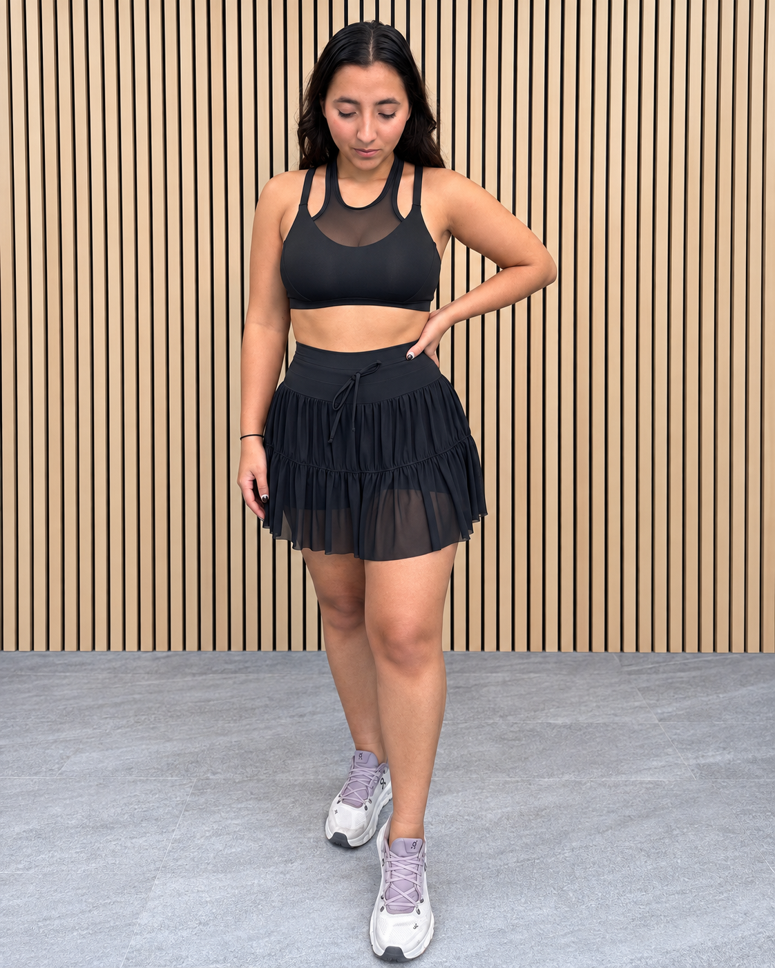 Black mesh set